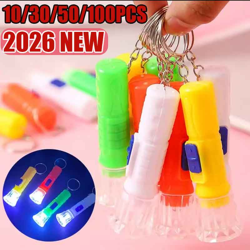Kids Toys Bag - 10/30/50/100PCS Mini Children LED Flashlight Lamp