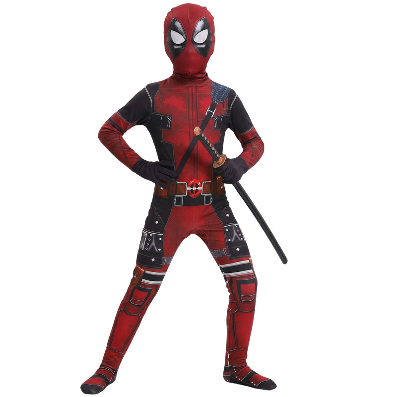 Kids Toys Bag - 3-12Y Kids Deadpool Costume with Sword