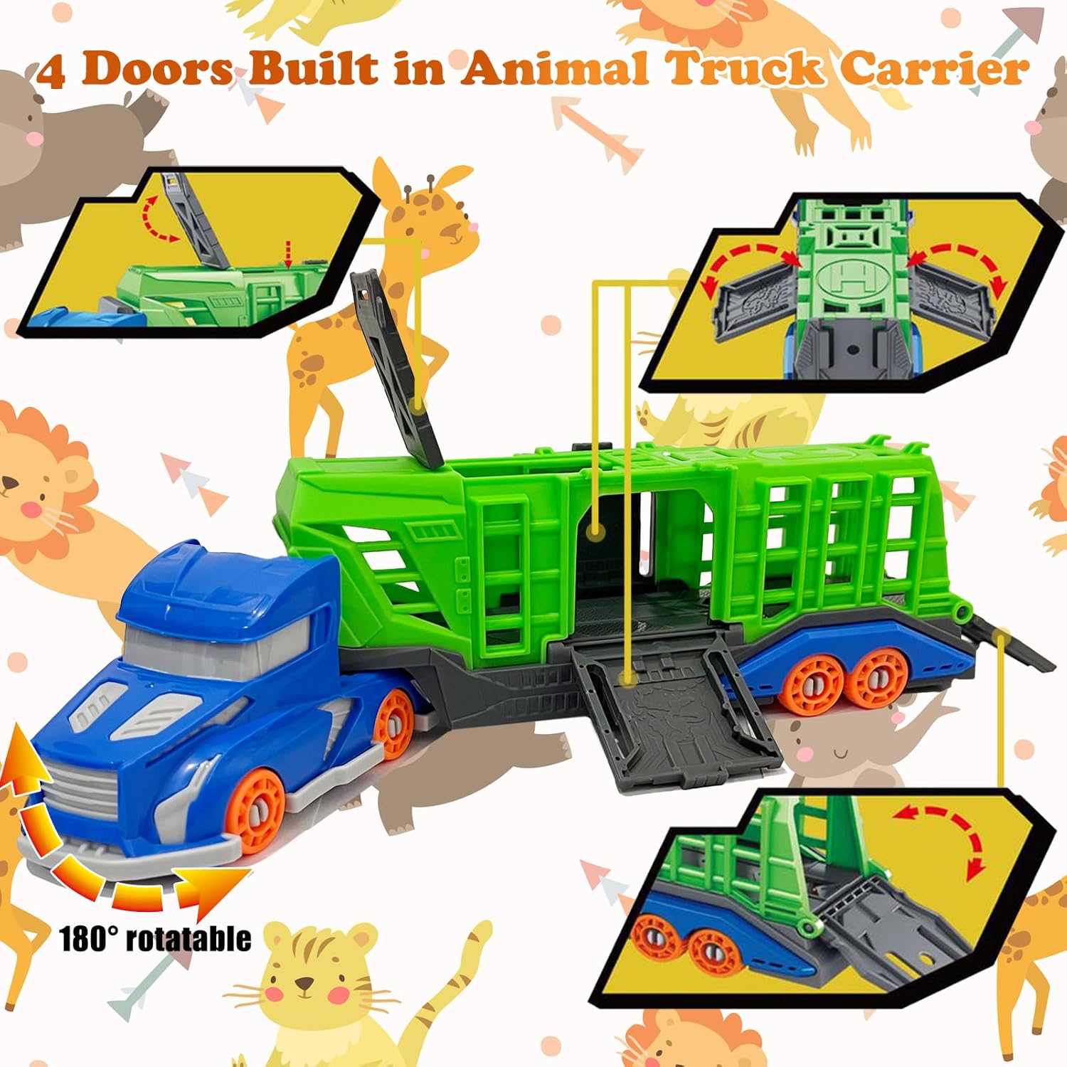 Dinosaur Animal Transport Vehi - Kids Toys Videos 评论和价格