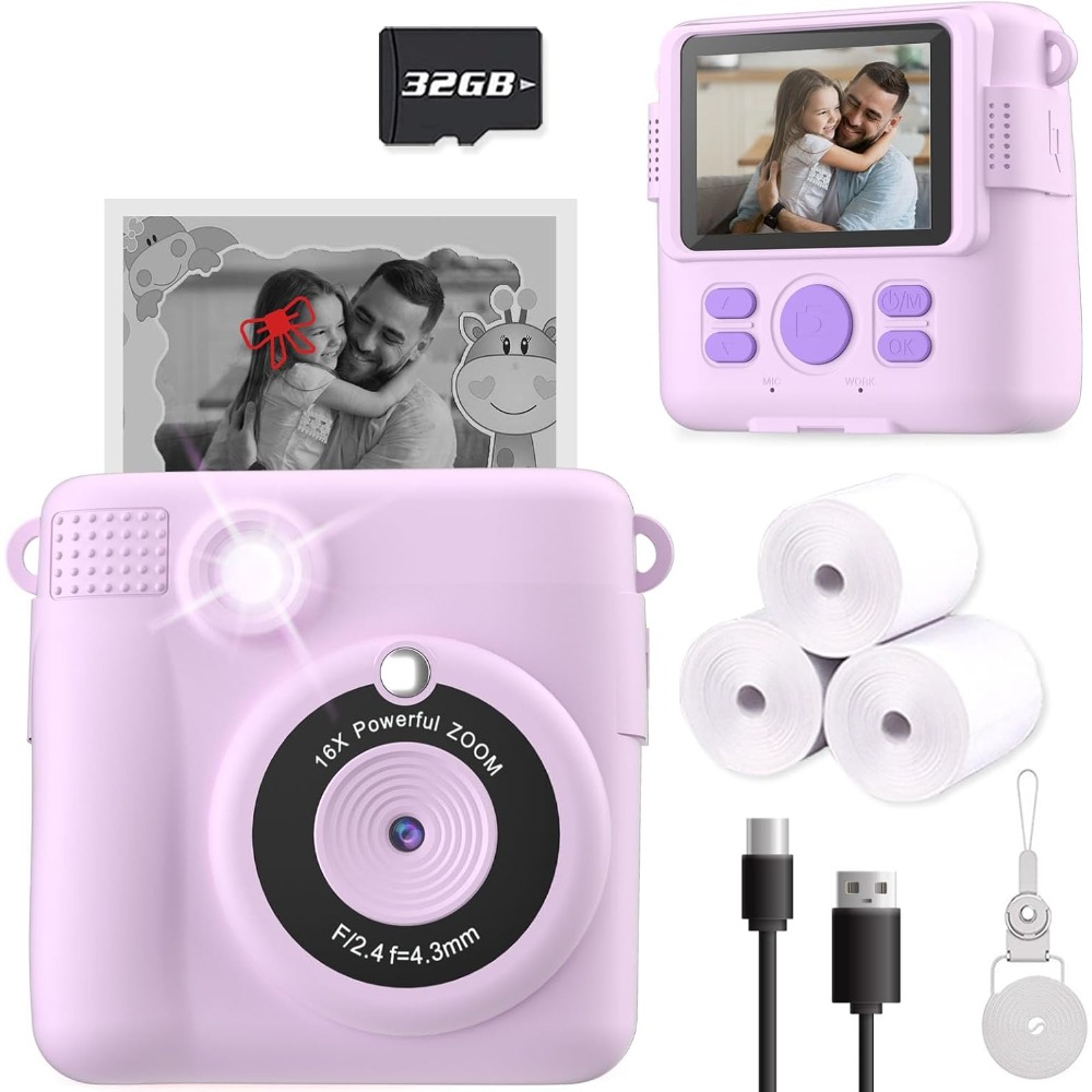 Instant Print Camera for Kids, - Kids Toys Videos 评论和价格