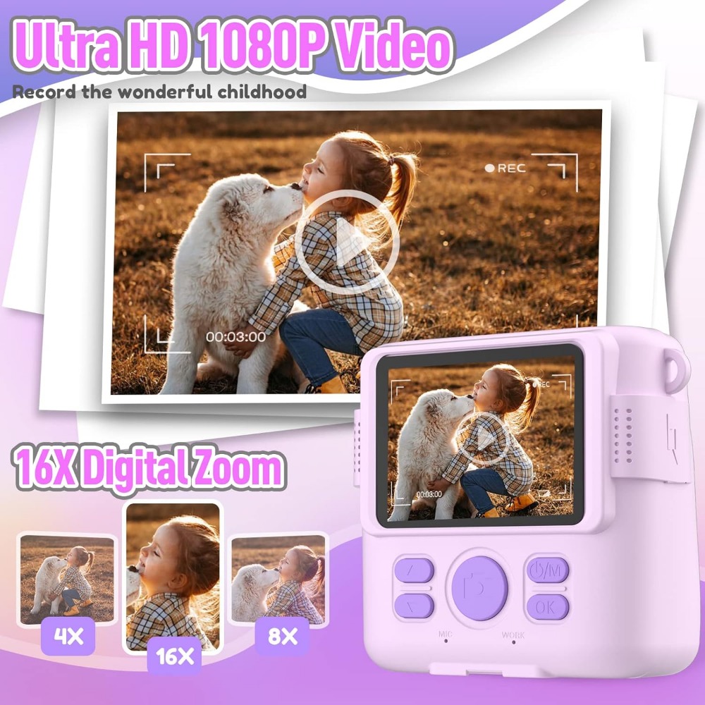 Instant Print Camera for Kids, - Kids Toys Videos 评论和价格
