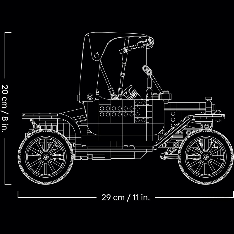 1060pcs Vintage Model T Car Bu - Lego Set Technic 评论和价格