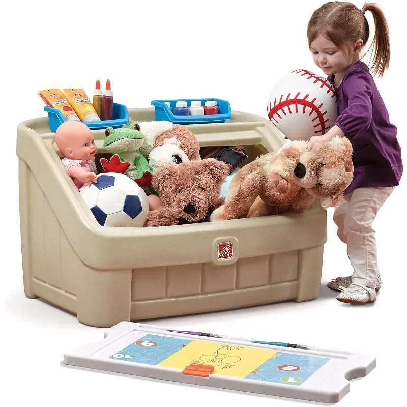 Furniture 2-in-1 Toy Box and E - Kids Art Easel 评论和价格