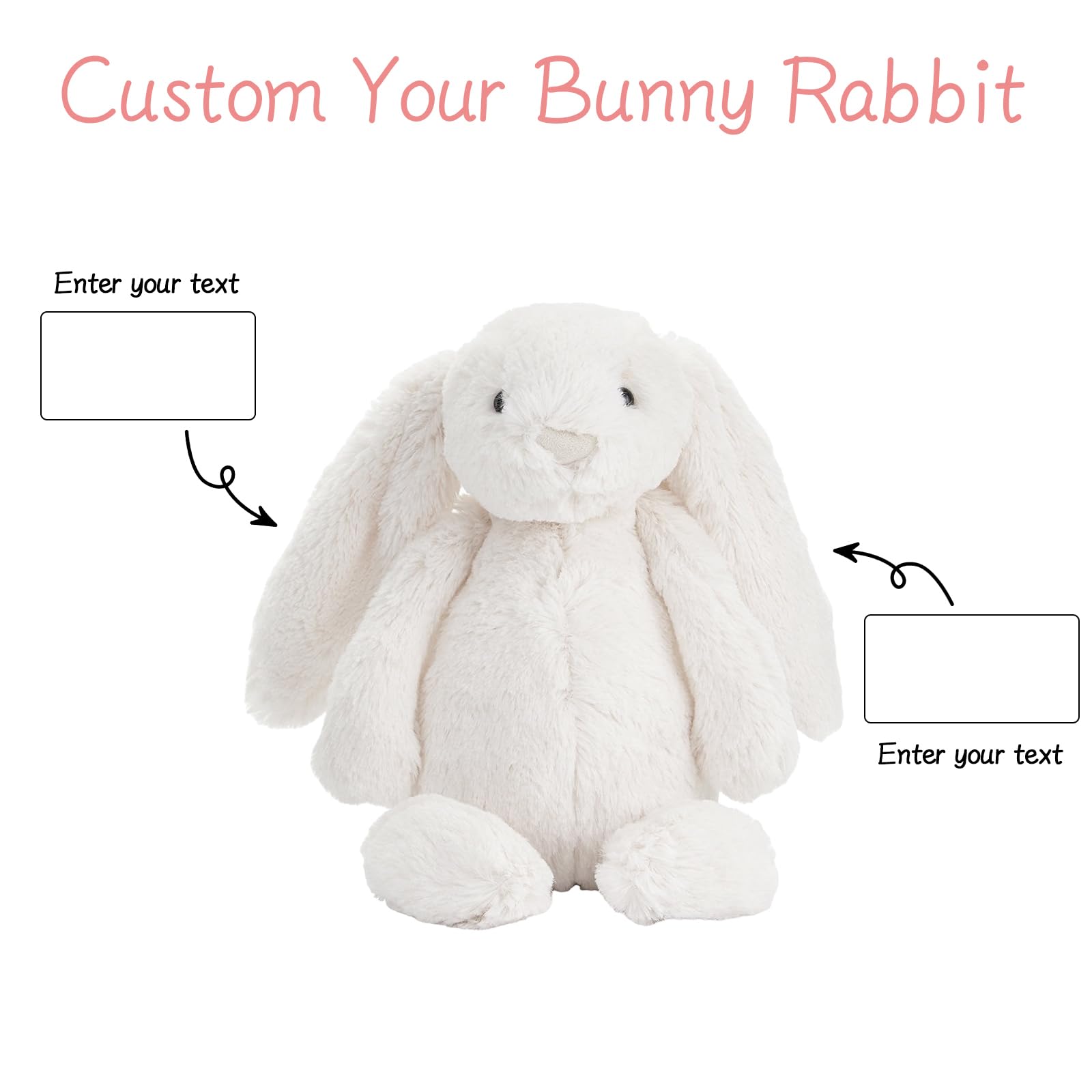 Embroidered Plush Bunny toys P - Kids Toys Names 评论和价格