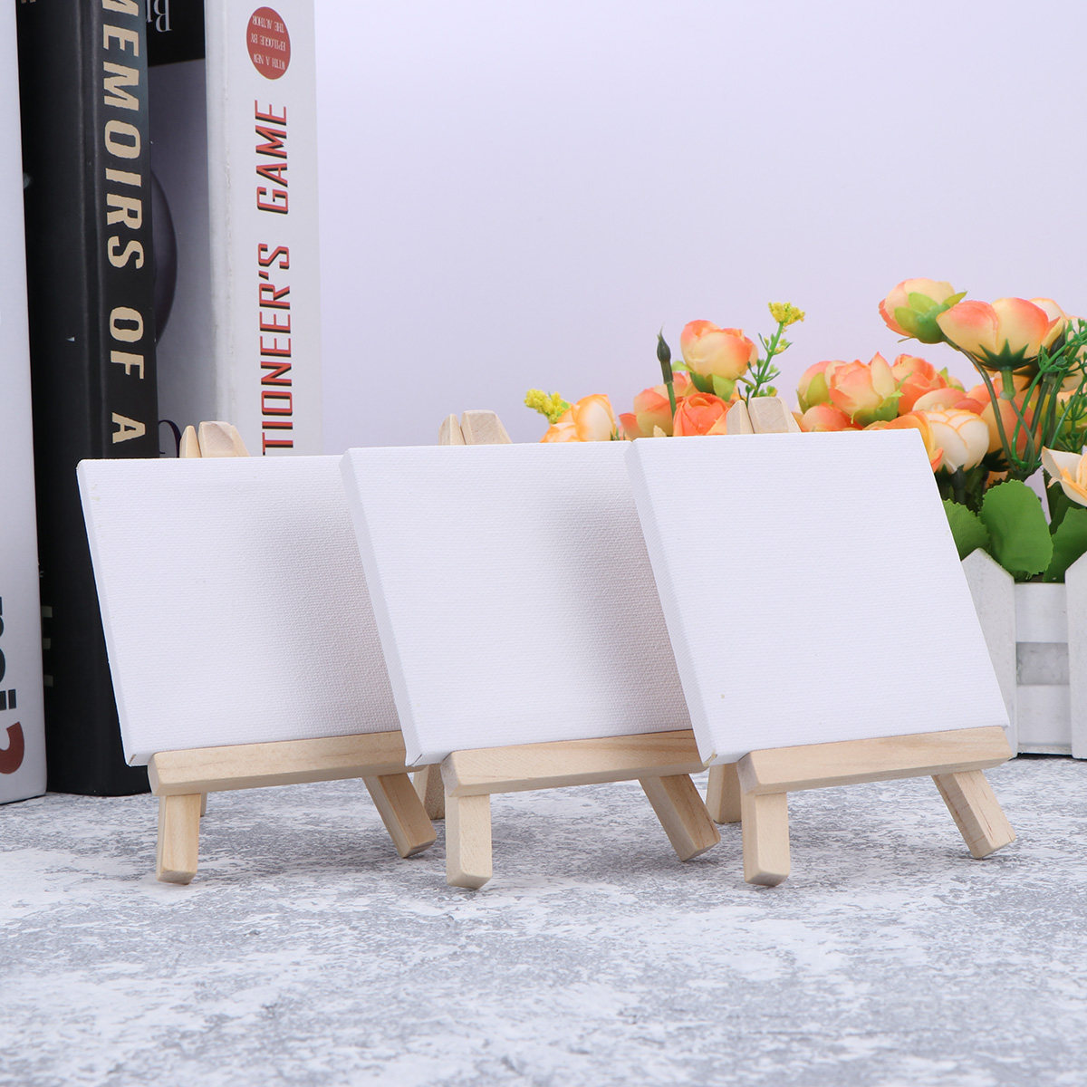 10Pcs Mini Wooden Easel with T - Kids Art Easel 评论和价格