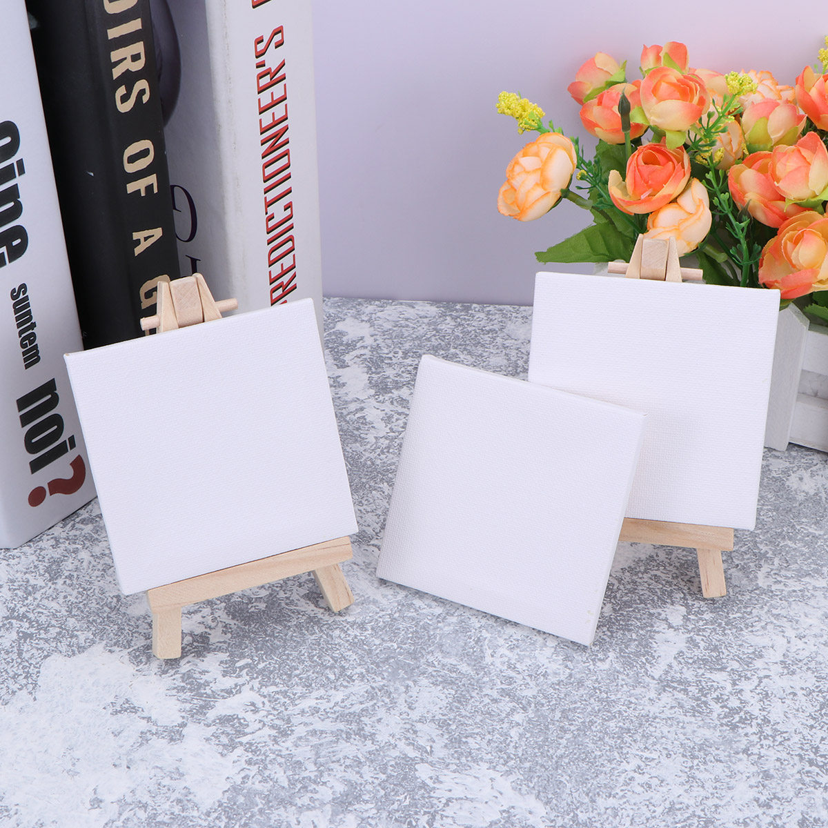 10Pcs Mini Wooden Easel with T - Kids Art Easel 评论和价格