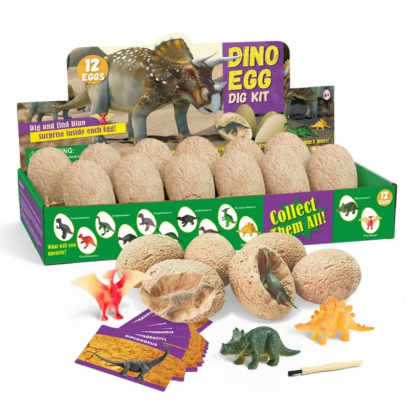 12PCS Archeological Dinosaur E - Kids Toys Videos 评论和价格