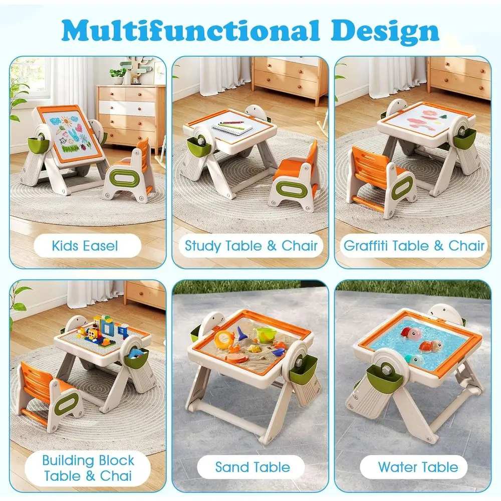Height-Adjustable Art Easel wi - Kids Art Easel 评论和价格