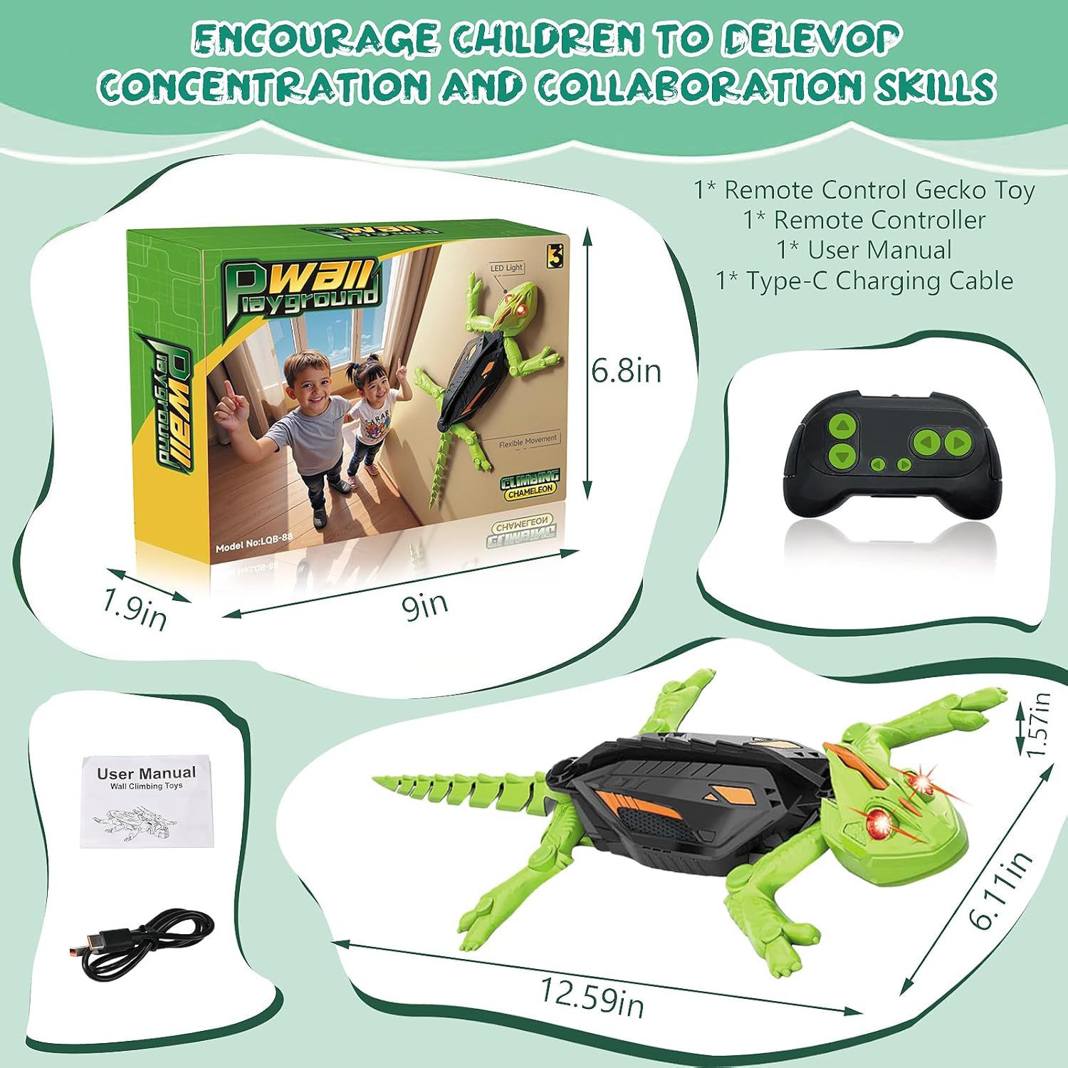 Remote Controlled Gecko Chamel - Kids Toys Under £5 评论和价格