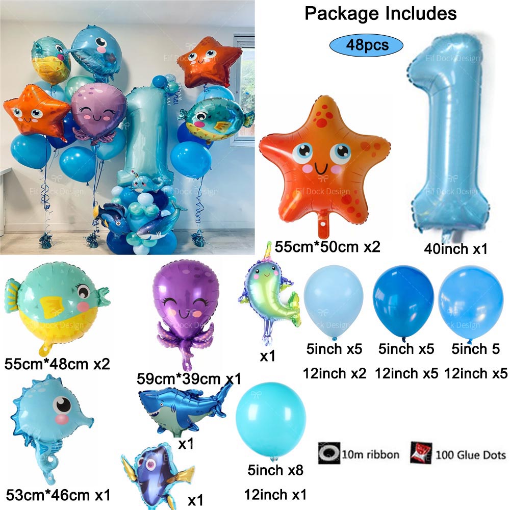 48pcs Sea World Ocean Animal B - Water Balloon Set 评论和价格