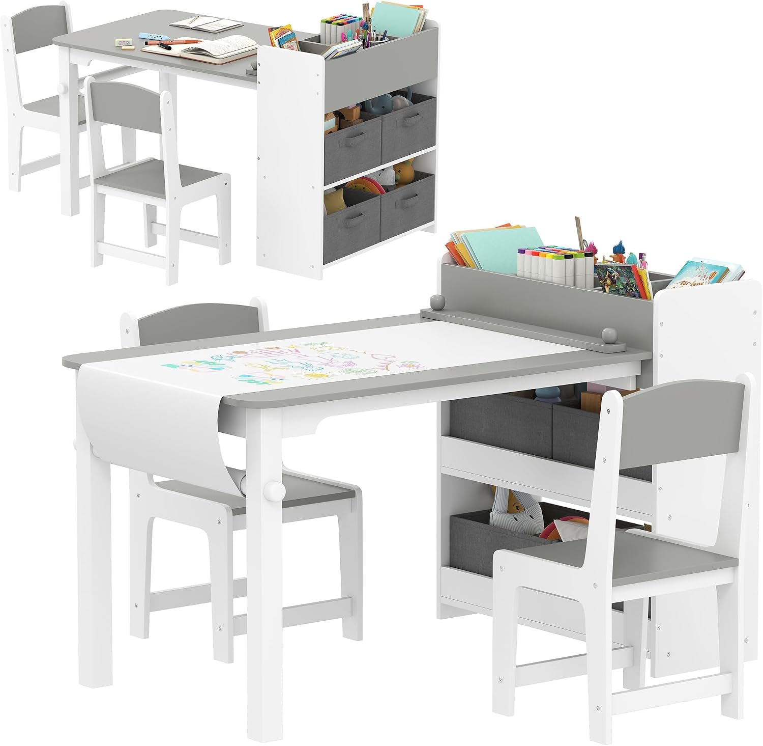 Kids Art Table & Easel Chair S - Kids Art Easel 评论和价格