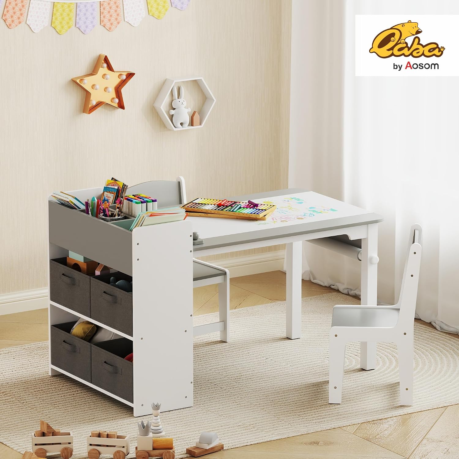 Kids Art Table & Easel Chair S - Kids Art Easel 评论和价格