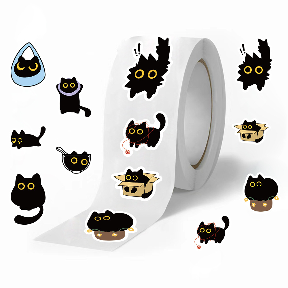 100-500Pcs Cartoon Cat Roll St - Kids Toys Names 评论和价格