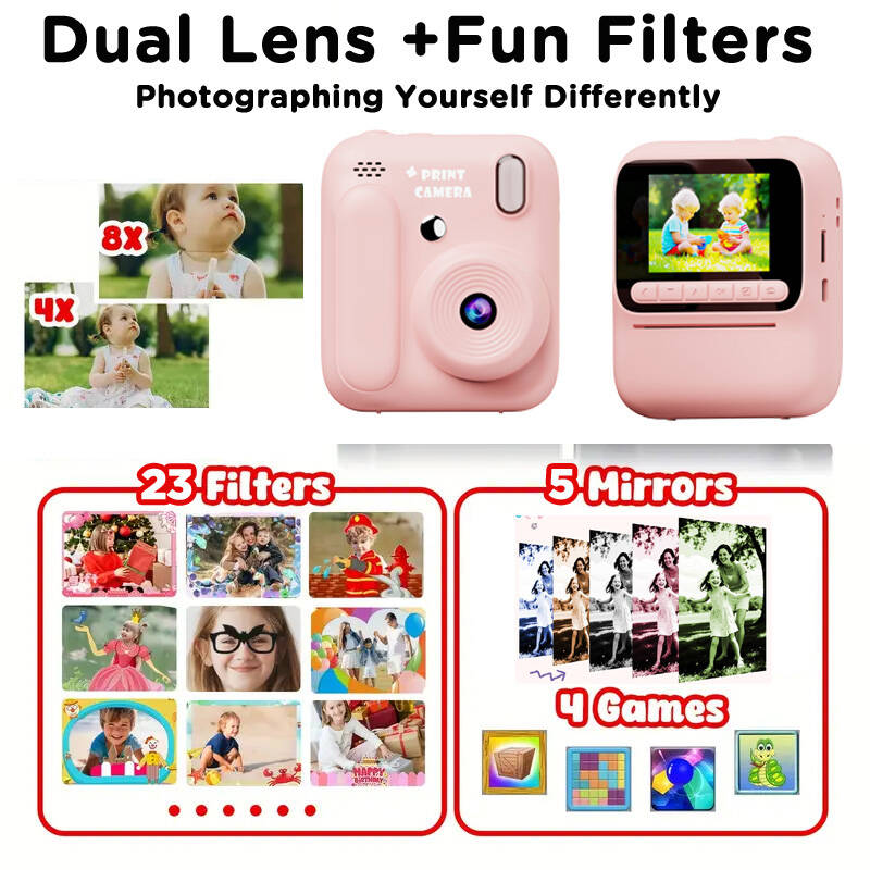 Kids Instant Color Printing Ca - Kids Toys Videos 评论和价格