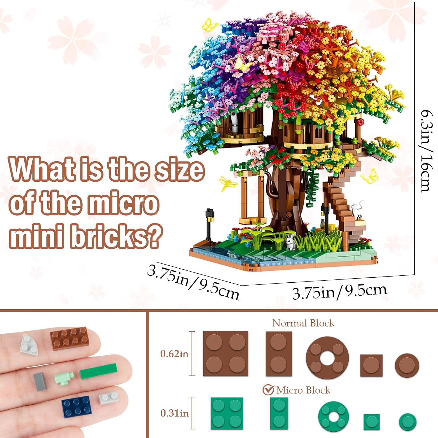 2338PCS DIY Rainbow Tree House - Lego Set Technic 评论和价格
