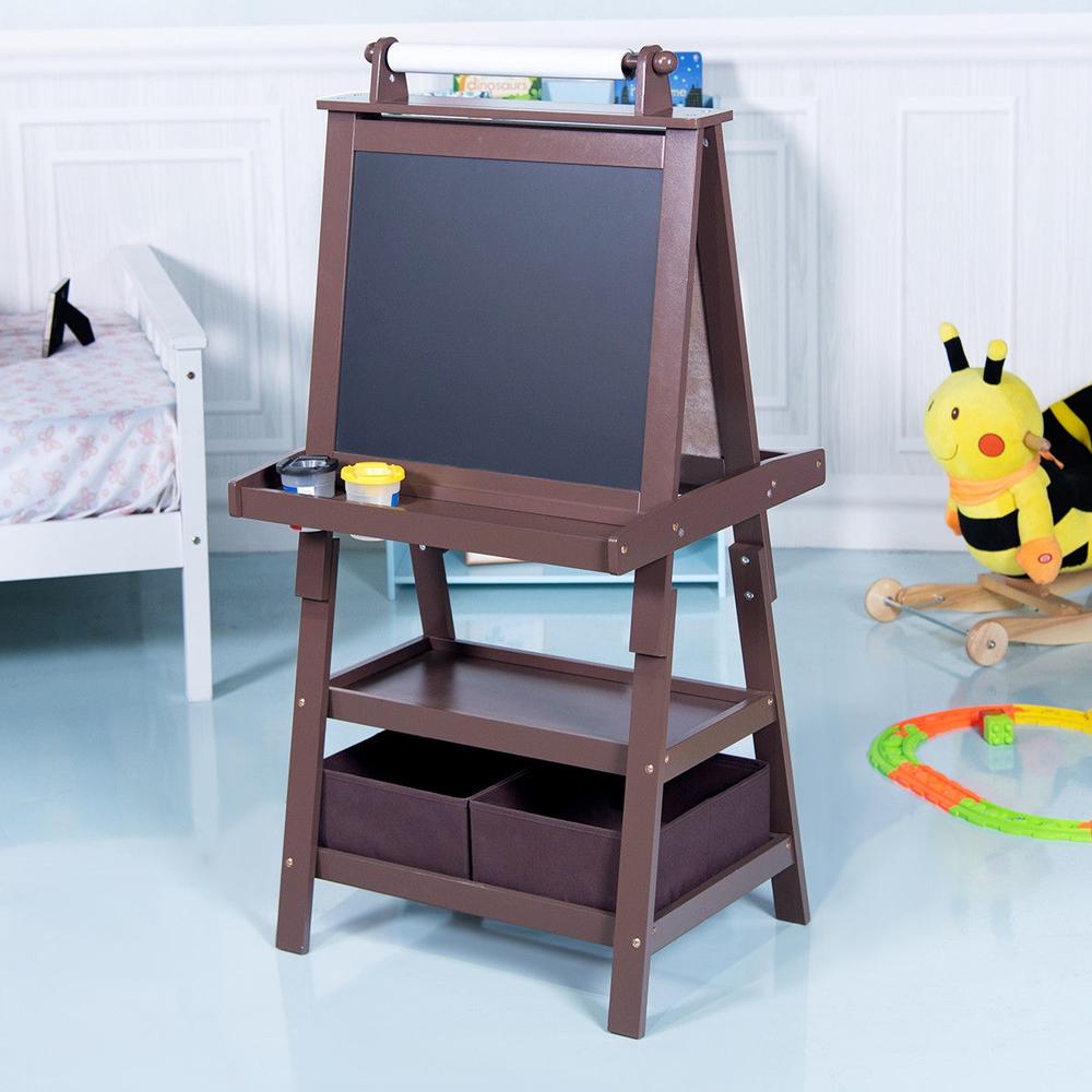 Kids Standing Art Easel With 2 - Kids Art Easel 评论和价格