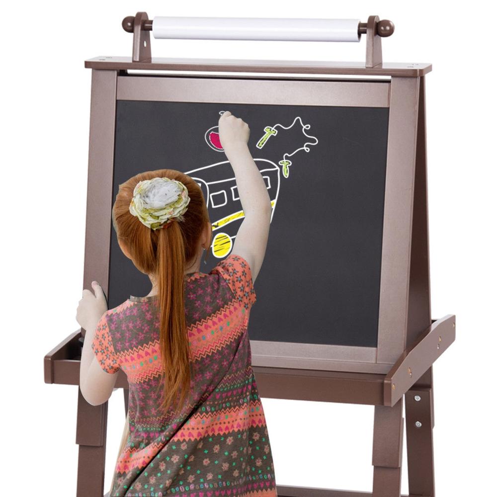 Kids Standing Art Easel With 2 - Kids Art Easel 评论和价格