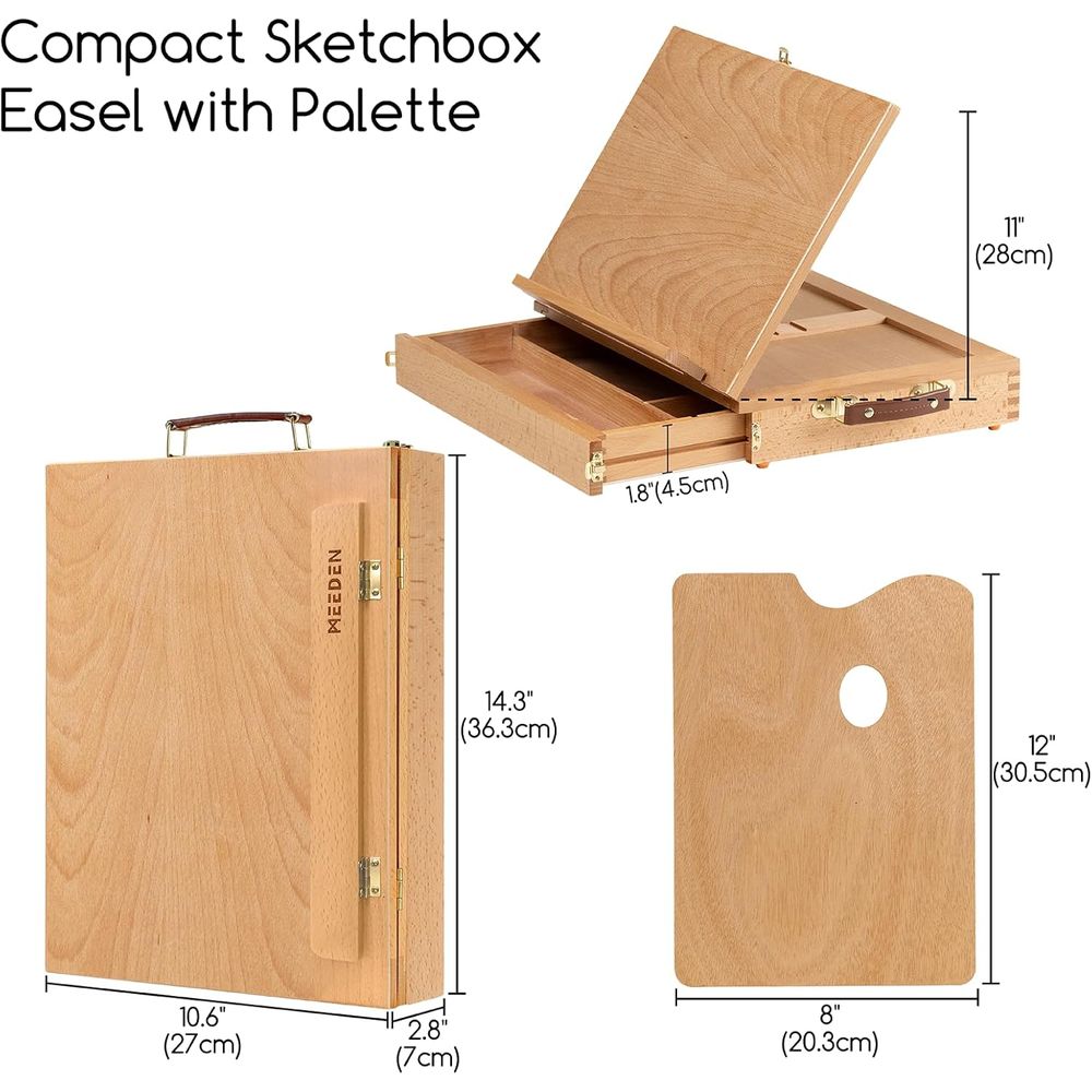 Portable Solid Wood Tabletop E - Kids Art Easel 评论和价格
