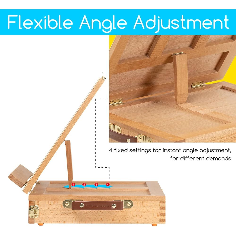 Portable Solid Wood Tabletop E - Kids Art Easel 评论和价格