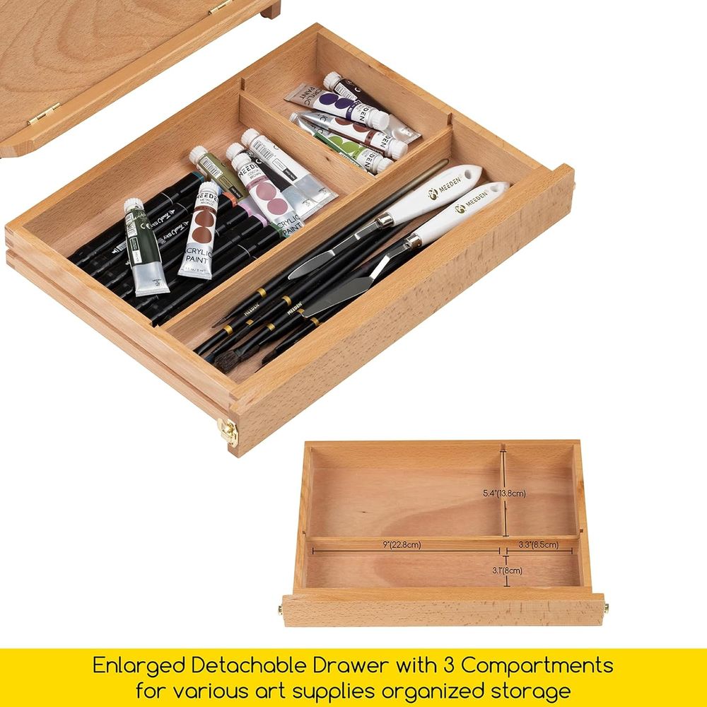 Portable Solid Wood Tabletop E - Kids Art Easel 评论和价格