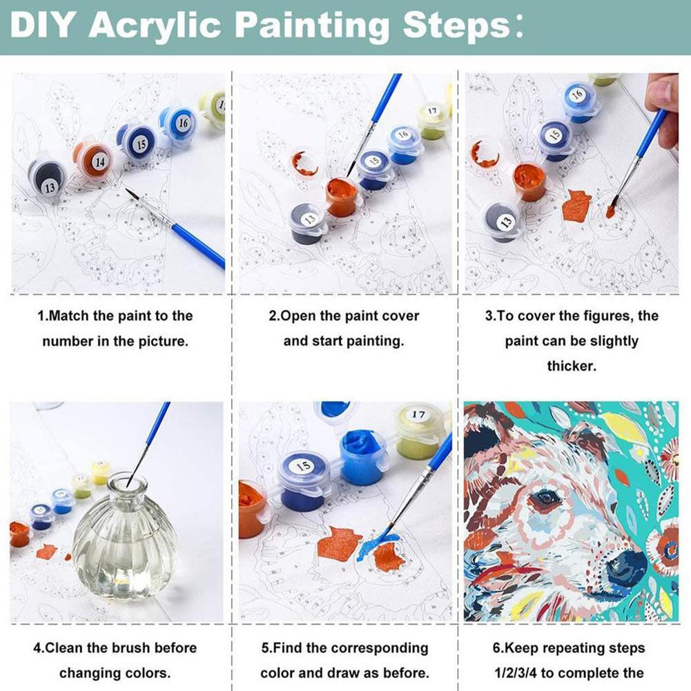 DIY Paint by Numbers Kit for A - Kids Art Easel 评论和价格